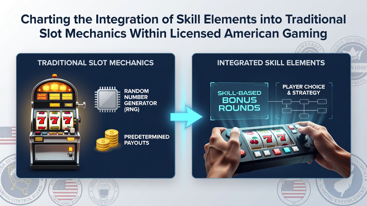 Player interacting with a skill-based bonus round on a mobile slot game available through a US licensed operator
