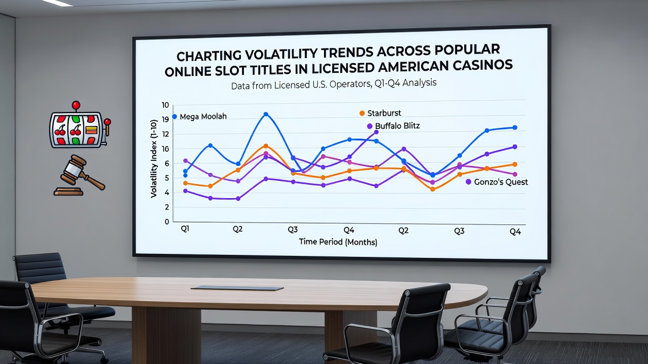 Detailed graph of slot volatility data from licensed American casinos