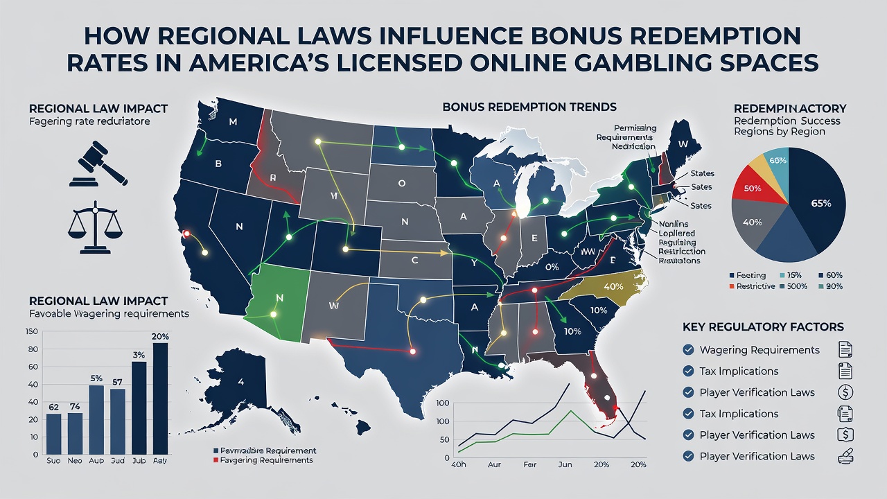 Infographic illustrating bonus redemption statistics across different US states
